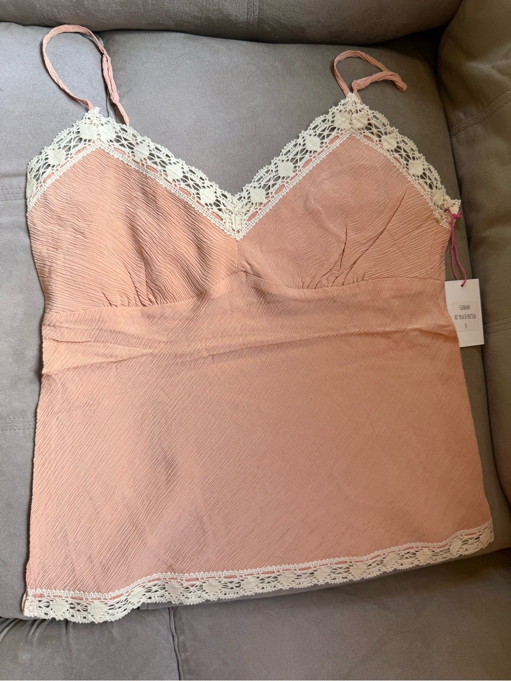 Gold Hawk 100% Silk Cami NWT